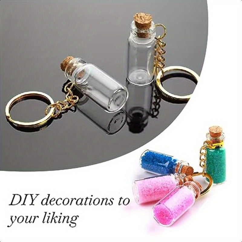 5pcs Small Glass Bottles With Cork Lids0.07oz Mini Glass Wishing Bottles Empty Spell Jars with Stoppers Message Glass Bottles Tiny Glass Jars with Cork Stoppers for DIY Crafts Chrismas Tree Decoration