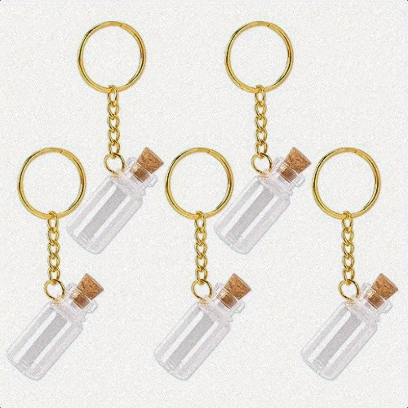 5pcs Small Glass Bottles With Cork Lids0.07oz Mini Glass Wishing Bottles Empty Spell Jars with Stoppers Message Glass Bottles Tiny Glass Jars with Cork Stoppers for DIY Crafts Chrismas Tree Decoration