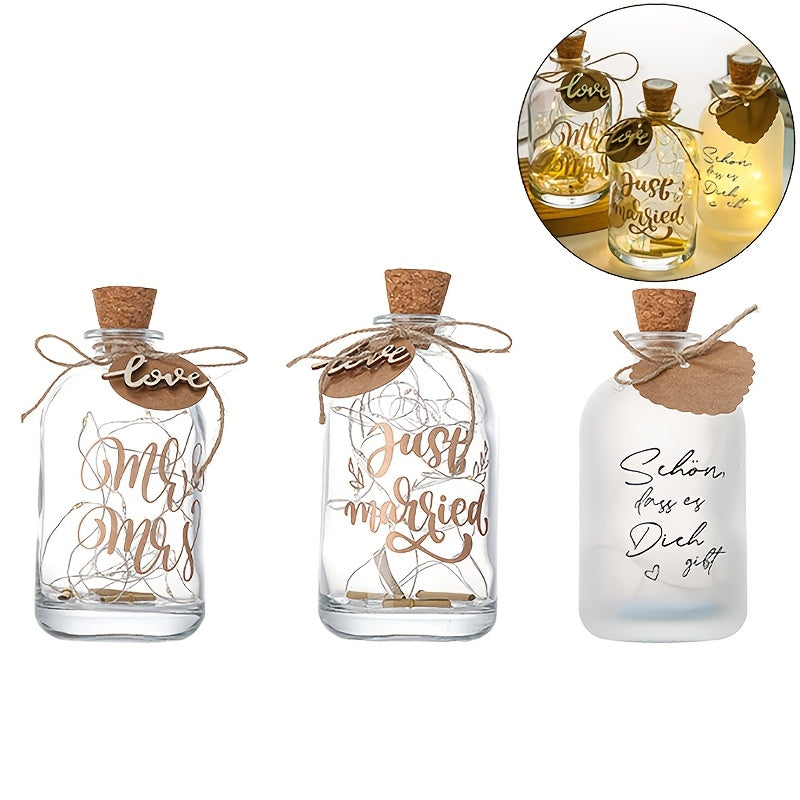 DIY Wishing Bottle Craft Kit - Exquisite Handmade Decor, Perfect for Birthdays & Holidays - USB Powered, Glass Material