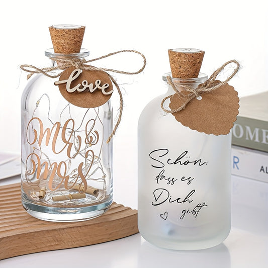 DIY Wishing Bottle Craft Kit - Exquisite Handmade Decor, Perfect for Birthdays & Holidays - USB Powered, Glass Material