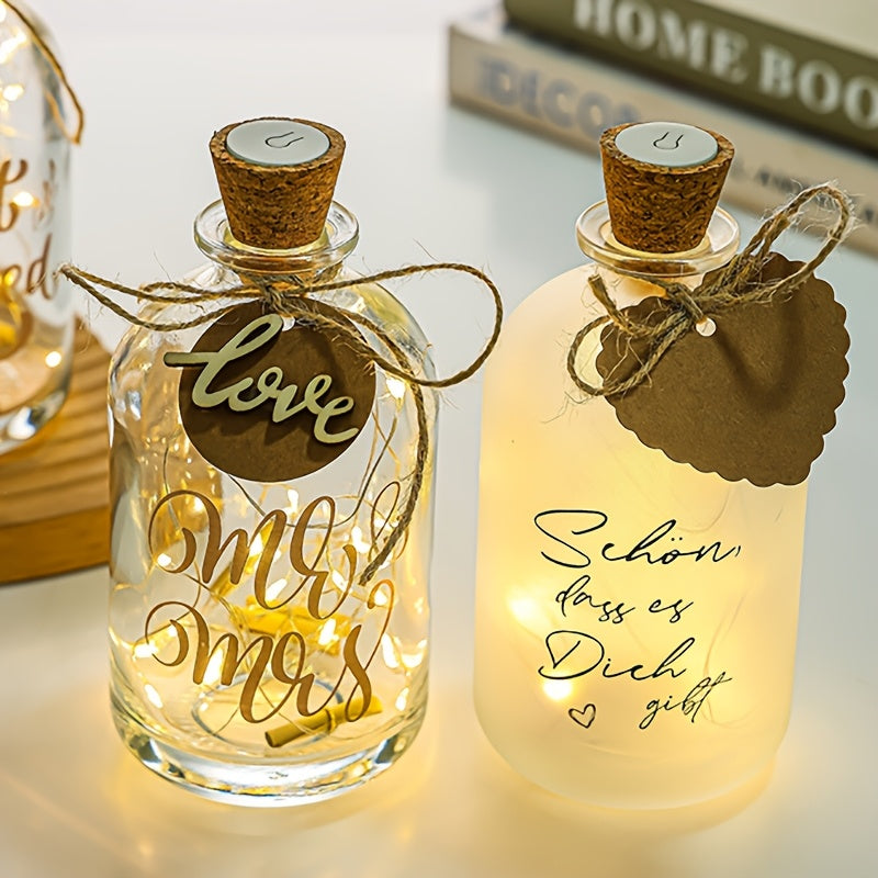 DIY Wishing Bottle Craft Kit - Exquisite Handmade Decor, Perfect for Birthdays & Holidays - USB Powered, Glass Material