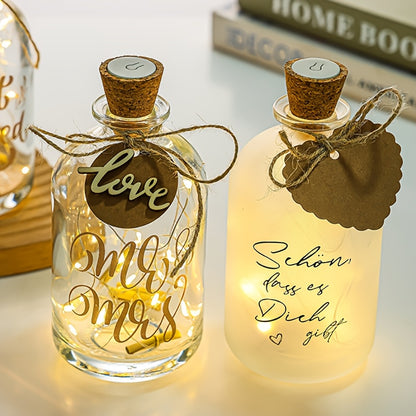 DIY Wishing Bottle Craft Kit - Exquisite Handmade Decor, Perfect for Birthdays & Holidays - USB Powered, Glass Material