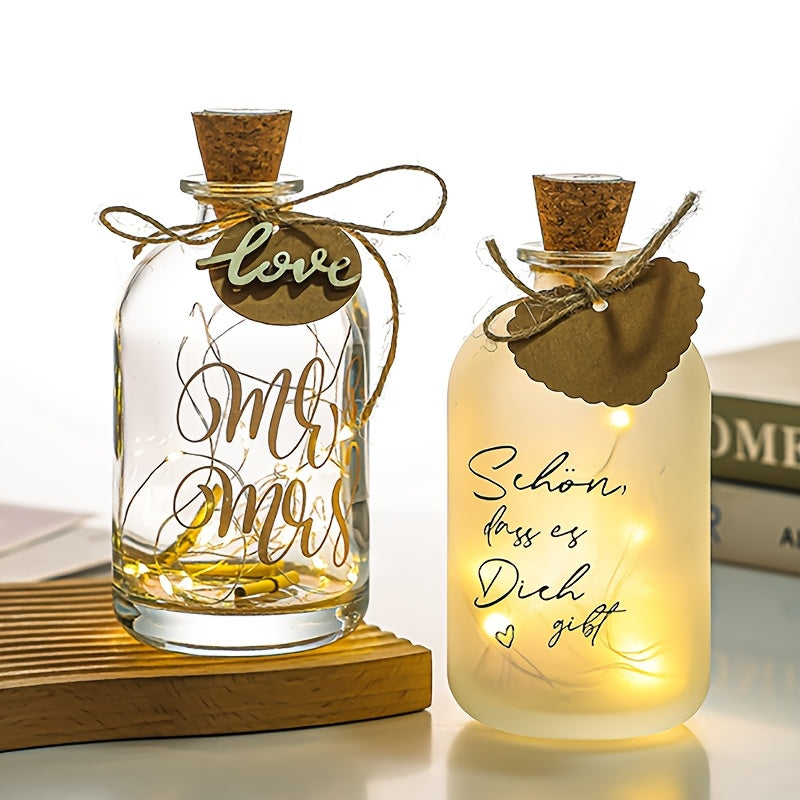 DIY Wishing Bottle Craft Kit - Exquisite Handmade Decor, Perfect for Birthdays & Holidays - USB Powered, Glass Material